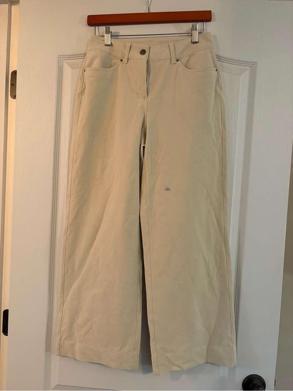 lululemon athletica Wide Leg Pants in Light Beige